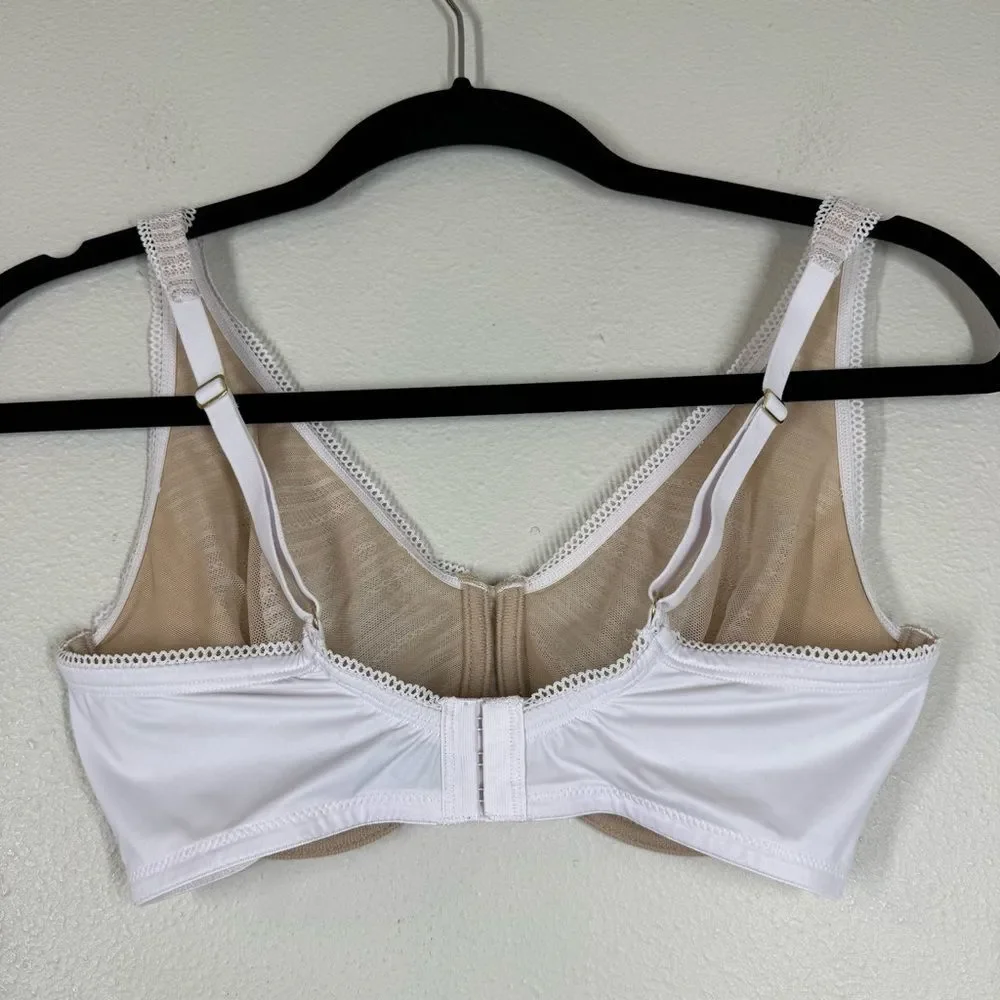 Natori Revive Full Fit Underwire Bra Cafe White Tan Nude Size 34DD Style 734304